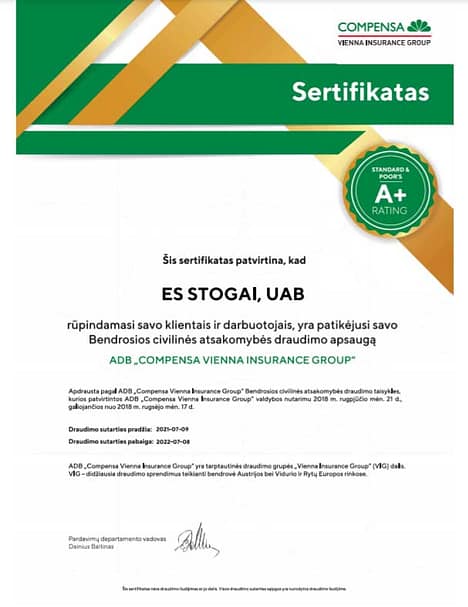 Installation and repair of rolled/rolled roofs, flat roofs in Lithuania and Europe