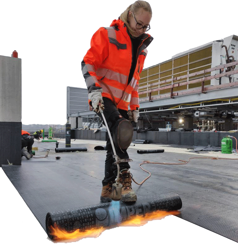 Flat roof covering in Lithuania and Europe